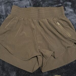 High waisted running shorts, size large!